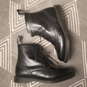 Dr. Martens Delphine Brogue Zip Booties